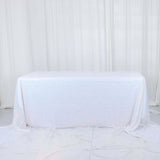 90Inchx156Inch Iridescent Blue Premium Sequin Rectangle Tablecloth