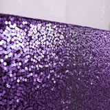 90x156" Purple Premium Sequin Rectangle Tablecloth