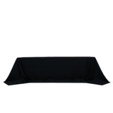Black tablecloth draped elegantly on a table