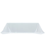 White tablecloth draped elegantly on a table