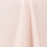 108inches Blush Rose Gold 200 GSM Seamless Premium Polyester Round Tablecloth#whtbkgd
