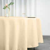 108inch Beige Polyester Round Tablecloth