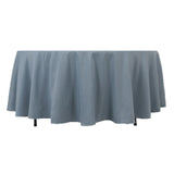 Dusty Blue Seamless Premium Polyester Round Tablecloth - 220GSM