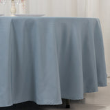 Dusty Blue Seamless Premium Polyester Round Tablecloth - 220GSM