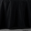 108 inches Black 190 GSM Seamless Premium Polyester Round Tablecloth