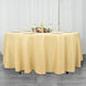 108inch Champagne 200 GSM Seamless Premium Polyester Round Tablecloth