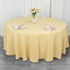 108" Champagne Seamless Premium Polyester Round Tablecloth - 220GSM