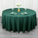 108inch Hunter Emerald Green 200 GSM Seamless Premium Polyester Round Tablecloth