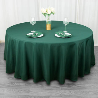 Elevate Your Event with the Hunter Emerald Green Tablecloth