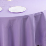 Lavender Lilac Seamless Premium Polyester Round Tablecloth - 220GSM