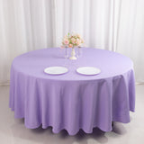 Lavender Lilac Seamless Premium Polyester Round Tablecloth - 220GSM