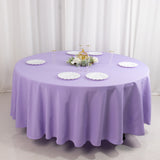 Lavender Lilac Seamless Premium Polyester Round Tablecloth - 220GSM