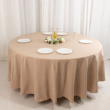 Nude Seamless Premium Polyester Round Tablecloth - 220GSM