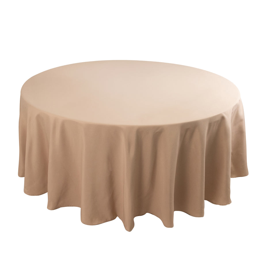 Nude Seamless Premium Polyester Round Tablecloth - 220GSM