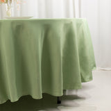 Sage Green Seamless Premium Polyester Round Tablecloth - 220GSM