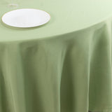 Sage Green Seamless Premium Polyester Round Tablecloth - 220GSM