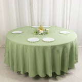 Sage Green Seamless Premium Polyester Round Tablecloth - 220GSM