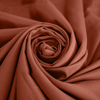 Terracotta (Rust) Round Tablecloth for Stylish Table Décor