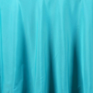 Unleash Your Creativity with the 108" Turquoise Seamless Polyester Round Tablecloth