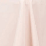 120inch Blush Rose Gold 200 GSM Seamless Premium Polyester Round Tablecloth#whtbkgd