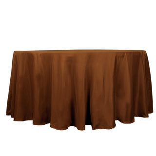 Durable and Versatile: The Cinnamon Brown Wrinkle Resistant Tablecloth