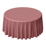 120inch Cinnamon Rose Polyester Round Tablecloth