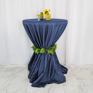 Create a Unique and Fresh Appeal with Dark Blue Faux Denim Tablecloth