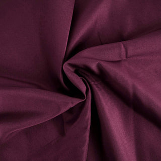 Enhance Your Event Decor with the Eggplant Polyester Tablecloth