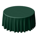 120Inch Hunter Emerald Green Polyester Round Tablecloth