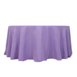 Lavender Lilac Seamless Premium Polyester Round Tablecloth 220GSM for 5 Foot Table With Floor-L