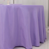 Lavender Lilac Seamless Premium Polyester Round Tablecloth 220GSM for 5 Foot Table With Floor-L