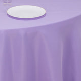 Lavender Lilac Seamless Premium Polyester Round Tablecloth 220GSM for 5 Foot Table#whtbkgd