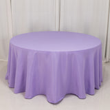 Lavender Lilac Seamless Premium Polyester Round Tablecloth 220GSM for 5 Foot Table With Floor-L