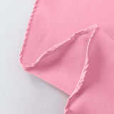 120 Pink Seamless Premium Polyester Round Tablecloth - 220GSM for 5 Foot Table With Floor-Length