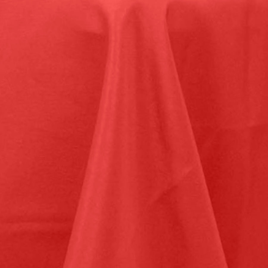 120inch Red 200 GSM Seamless Premium Polyester Round Tablecloth#whtbkgd
