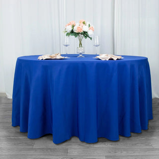Experience Elegance with the Royal Blue Tablecloth