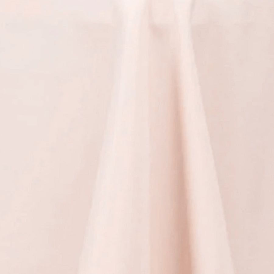 132inch Blush Rose Gold 200 GSM Seamless Premium Polyester Round Tablecloth#whtbkgd