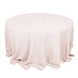 132inch Blush Rose Gold 200 GSM Seamless Premium Polyester Round Tablecloth