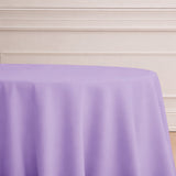 Purple tablecloth draped elegantly over a table.