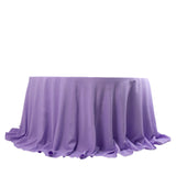 Lavender Lilac Seamless Premium Polyester Round Tablecloth - 220GSM for 6 Foot Table