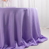 Lavender Lilac Seamless Premium Polyester Round Tablecloth - 220GSM for 6 Foot Table