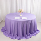 Lavender Lilac Seamless Premium Polyester Round Tablecloth - 220GSM for 6 Foot Table