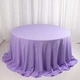 Lavender Lilac Seamless Premium Polyester Round Tablecloth - 220GSM for 6 Foot Table