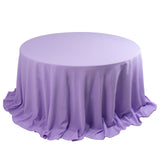 Lavender Lilac Seamless Premium Polyester Round Tablecloth - 220GSM for 6 Foot Table