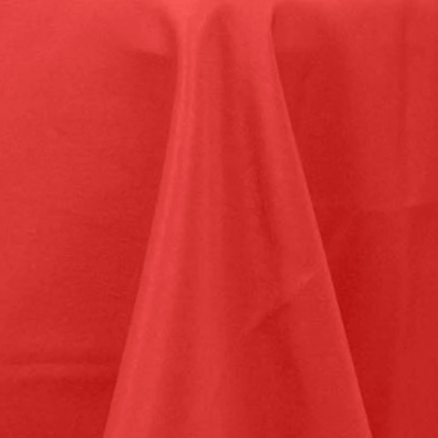 132inch Red 200 GSM Seamless Premium Polyester Round Tablecloth#whtbkgd