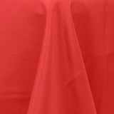132inch Red 200 GSM Seamless Premium Polyester Round Tablecloth#whtbkgd