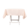 54inch Blush Rose Gold 200 GSM Seamless Premium Polyester Square Tablecloth