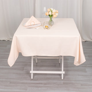 Elevate Your Event with the Blush 54"x54" Premium Polyester Square Tablecloth