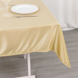 54\"x54\" Beige Premium Polyester Square Tablecloth - 220GSM