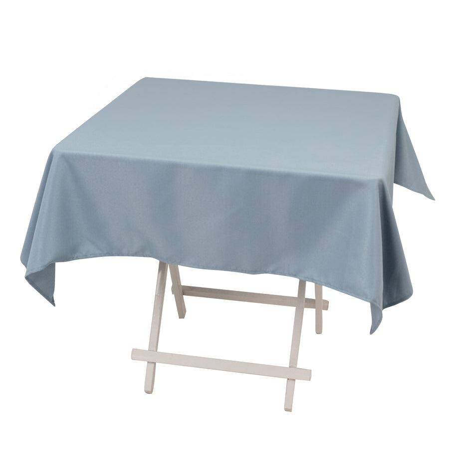 54x54inch Dusty Blue Seamless Premium Polyester Square Tablecloth - 220GSM